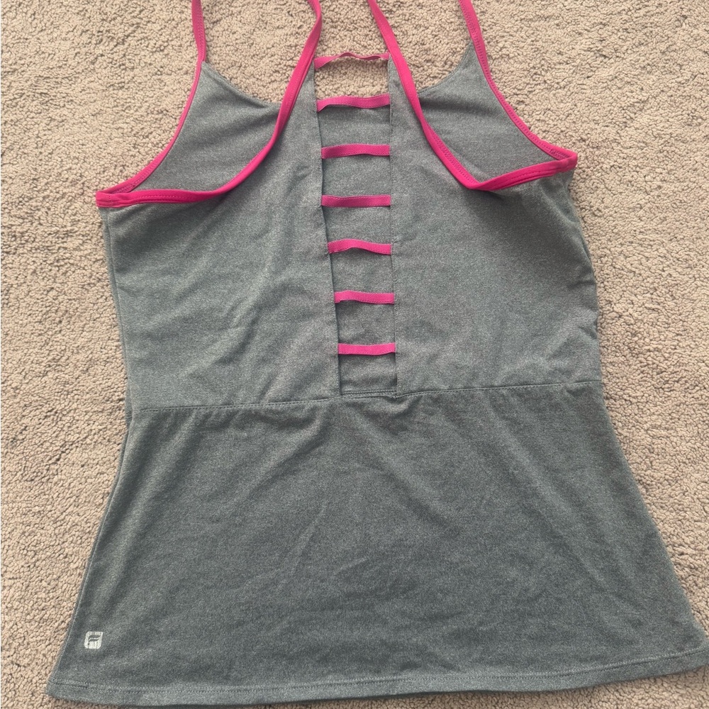 Fabletics grey/pink tank